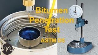 Bitumen Penetration Test ASTM D5 UrduHindi Maawa World [upl. by Riker]