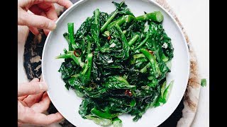 Easy Chinese Broccoli Stir Fry with Garlic Sauce  Healthy Vegetable Recipe [upl. by Renado7]