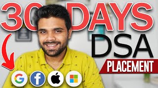 30 Days DSA Plan for Placements [upl. by Aisetra508]