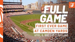 The First Game at Camden Yards  Indians at Orioles FULL Game [upl. by Harihs]