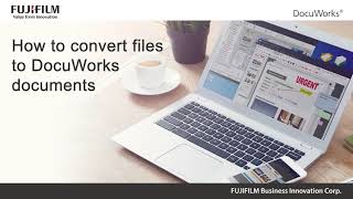 How to convert files to DocuWorks documents [upl. by Erreipnaej]