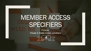 Member Access Specifiers C in Pashto  86  private amp public specifiers [upl. by Einnep]