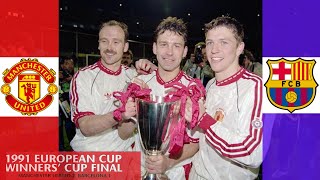 MANCHESTER UNITED VS BARCELONA  1991 UEFA CUP WINNERS CUP FINAL [upl. by Maible]