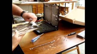 How to replace laptop screen in a Dell Latitude e6400 [upl. by Nnyled]