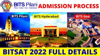 BITS Pilani Admission Procedure 2022  BITSAT 2022 Full Information  Eligibility Exam Pattern [upl. by Akerdnahs]