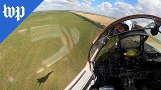 Flying low and fast over Ukraine in an aging Mig29 [upl. by Garvy]