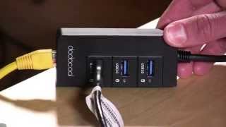 Dodocool USB 30 hub with Built In Ethernet Adapter Review [upl. by Medwin]