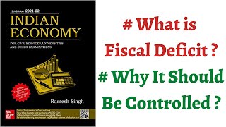 Part 123 What is Fiscal Deficit and why it is Important to control it  economy upsc [upl. by Ellesirg]