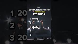 🇳🇱 the Netherlands in Eurovision 20202024 My TOP 5 [upl. by Attenrev]