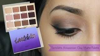 Tartelette Amazonian Clay Matte Palette Tutorial 2 Neutrals [upl. by Acirema]