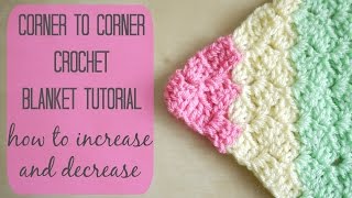 CROCHET How to crochet the corner to corner C2C blanket  Bella Coco [upl. by Alimaj]