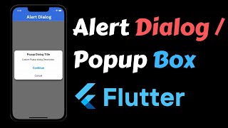 AlertBox in Flutter  Create Dialog box  Pop up in Flutter Android amp iOS Devices 2023 🔥 [upl. by Livingston854]