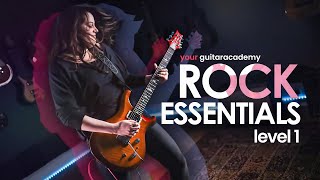 Rock Essentials Level 1 Lesson 4 of 20 [upl. by Gnilsia]