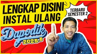 CARA INSTAL ULANG DAPODIK 2025b [upl. by Akinoj]