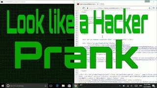 Look like a hacker PRANK using Notepad and batch files [upl. by Alien449]