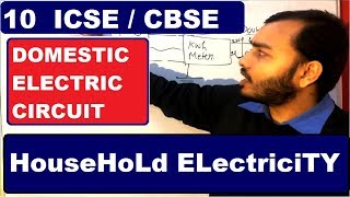 HoUseHoLd Electricity  Domestic Electric Circuit  Ring System etc Class 10 ICSE CBSE [upl. by Berne]