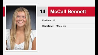 Valdosta State Blazers kicker McCall Bennett becomes first female to score a point in VSU football [upl. by Eloci]