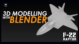 F22 Raptor  3D Modelling with Blender [upl. by Miarfe240]