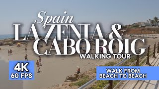 La Zenia to Cabo Roig Beach Walking Tour  Spain  4K 60 FPS⛱ [upl. by Sevik940]