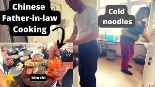 Father made COLD noodles  I got covid vaccine  Rural China tour  Strawberry farm [upl. by Yhotmit]