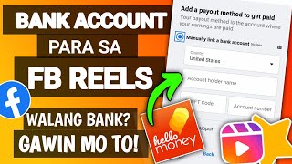 BANK ACCOUNT NA PWEDE SA FACEBOOK REELS 2023  GAWIN MO TO [upl. by Trebmer]