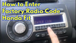 Radio Code for a 2016 Honda Odyssey [upl. by Strohben995]