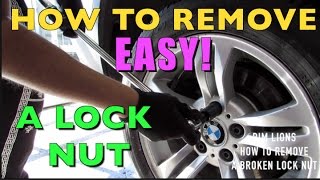 HOW TO REMOVE A BROKEN LOCK NUT EASY [upl. by Ecertak]