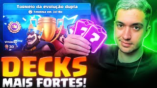 MELHORES DECKS para vencer no TORNEIO DA EVOLUÇÃO DUPLA [upl. by Amuh]