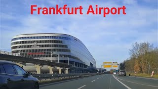 🇩🇪 Driving to Frankfurt Airport  Terminal 1 Parking [upl. by Ichabod]