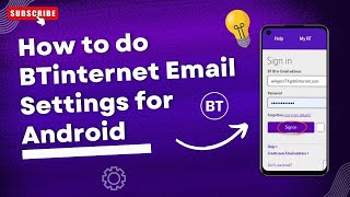 How to do BTinternet Email Settings for Android  Help Email Tales [upl. by Tatia]