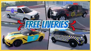 ERLC Best FREE Liveries In Liberty County  Free ERLC Liveries  Roblox Roleplay [upl. by Namrej]