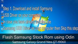 How to Samsung Galaxy Grand Neo GTI9060 Firmware Update Fix ROM [upl. by Leoni]