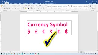 How to Insert Dollar Symbol in Word [upl. by Herahab]