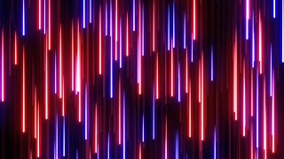 Falling Glowing Red Blue Neon Streak Cascading Rain Line Particles 4K VJ Loop Moving Background [upl. by Borer]