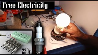 The Principle Of Free Electricity Energy Generator With Spark Plug And Magnet At Home [upl. by Madonna575]