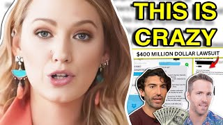 BLAKE LIVELY SUED FOR 400M justin baldoni lawsuit details [upl. by Neala]