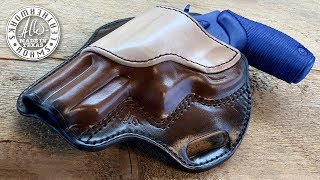 Making a Flat Back Pancake Leather Holster  Taurus Judge 4510 3 Inch [upl. by Ledua]