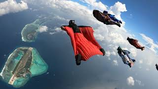 Wingsuit Flying over the Maldives Islands [upl. by Dot243]