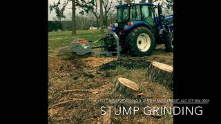 Tractor Powered Baumalight 3Point Hitch Stump Grinder [upl. by Eyllek]