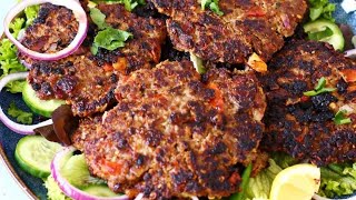 Chapli kabab recipe with tips and secrets Peshawri kabab recipe sadiaskitchen [upl. by Lisetta]