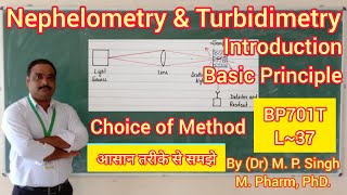 Nephelometry amp Turbidimetry  Intro amp Principle  Instrumental Method of Analysis  BP701T  L37 [upl. by Ethbinium]