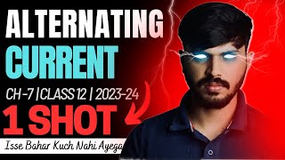 Class 12 Physics Alternating Current in ONESHOT with PYQ Chapter 7 CBSE 202324 Party series🔥 [upl. by Fowkes]