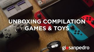 Unboxing Compilation  Nintendo Switch Games amp Toys  ASMR  Volume 1 [upl. by Ned]