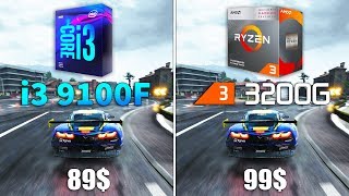 Ryzen 3 3200G vs Core i3 9100F Test in 8 Games [upl. by Aulea]