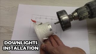 How to install downlights LED spotlight wiring How to wire LED down light [upl. by Linoel]