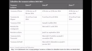 vacances scolaires 2015  2016 [upl. by Arel]