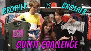 BROTHER vs BROTHER BACK TO SCHOOL OUTFIT CHALLENGE met BIBI HUGO TOBIAS [upl. by Eerat]