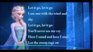 Let it Go Frozen Lyrics [upl. by Aneeram90]