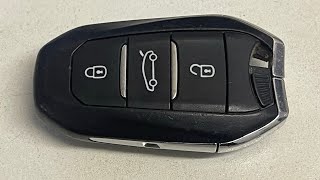 Peugeot 308 Key Battery Change and Emergency Key Location [upl. by Naneek]