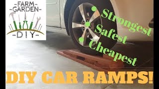 Build the safest DIY car amp truck ramps cheap amp easy [upl. by Haiacim392]